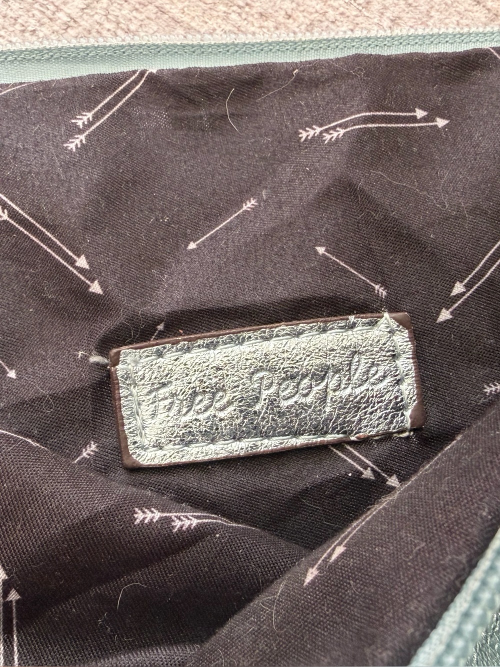 Free People Metallic Silver Zip Clutch - Picture 5 of 6